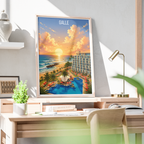 Galle - Sri Lanka - Travel Poster Print Modern Style Wall Art - Art Print - Travel Art Poster