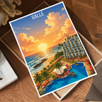 Galle - Sri Lanka - Travel Poster Print Modern Style Wall Art - Art Print - Travel Art Poster