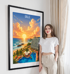 Galle - Sri Lanka - Travel Poster Print Modern Style Wall Art - Art Print - Travel Art Poster