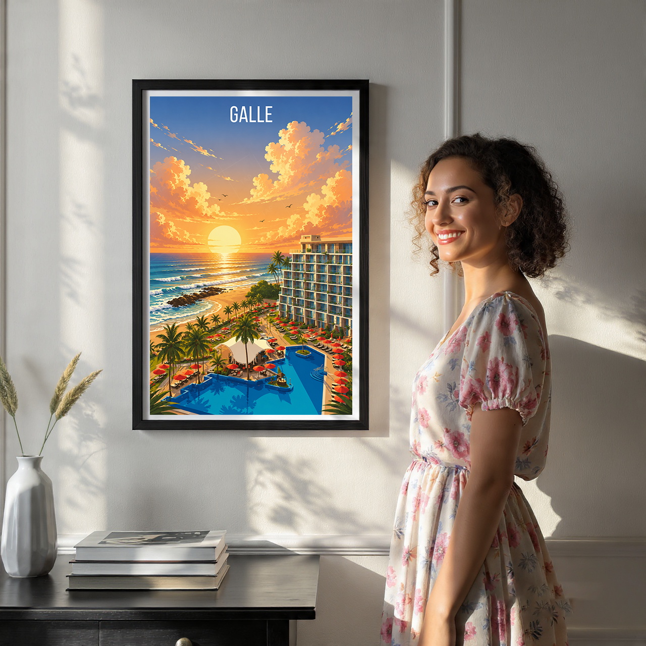 Galle - Sri Lanka - Travel Poster Print Modern Style Wall Art - Art Print - Travel Art Poster