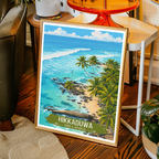 Hikkaduwa - Sri Lanka - Travel Poster Print Modern Style Wall Art - Art Print - Travel Art Poster