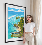 Hikkaduwa - Sri Lanka - Travel Poster Print Modern Style Wall Art - Art Print - Travel Art Poster
