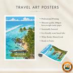 Hikkaduwa - Sri Lanka - Travel Poster Print Modern Style Wall Art - Art Print - Travel Art Poster