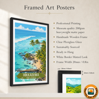 Hikkaduwa - Sri Lanka - Travel Poster Print Modern Style Wall Art - Art Print - Travel Art Poster