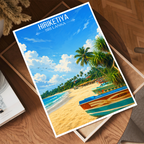 Hiriketiya - Sri Lanka - Travel Poster Print Modern Style Wall Art - Art Print - Travel Art Poster