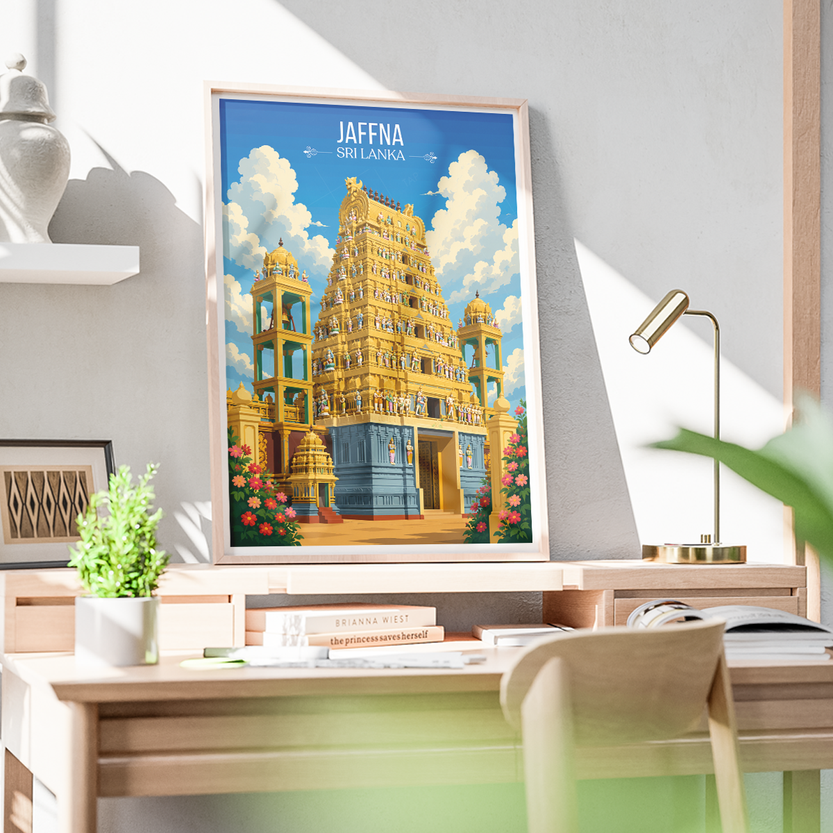 Jaffna - Sri Lanka - Travel Poster Print Modern Style Wall Art - Art Print - Travel Art Poster