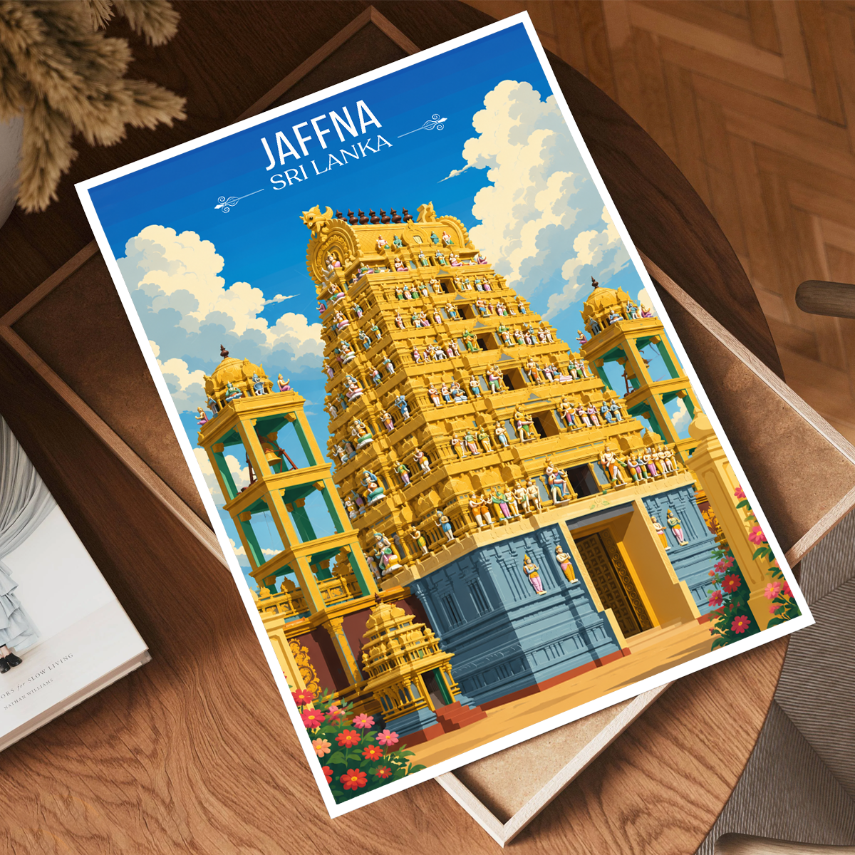 Jaffna - Sri Lanka - Travel Poster Print Modern Style Wall Art - Art Print - Travel Art Poster