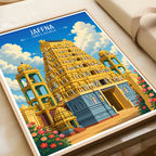 Jaffna - Sri Lanka - Travel Poster Print Modern Style Wall Art - Art Print - Travel Art Poster