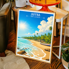 Jaffna - Sri Lanka - Travel Poster Print Modern Style Wall Art - Art Print - Travel Art Poster