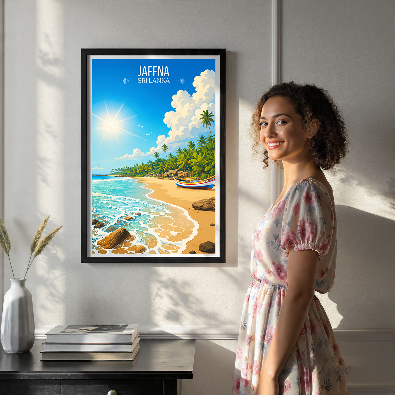 Jaffna - Sri Lanka - Travel Poster Print Modern Style Wall Art - Art Print - Travel Art Poster
