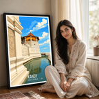 Kandy - Sri Lanka - Travel Poster Print Modern Style Wall Art - Art Print - Travel Art Poster
