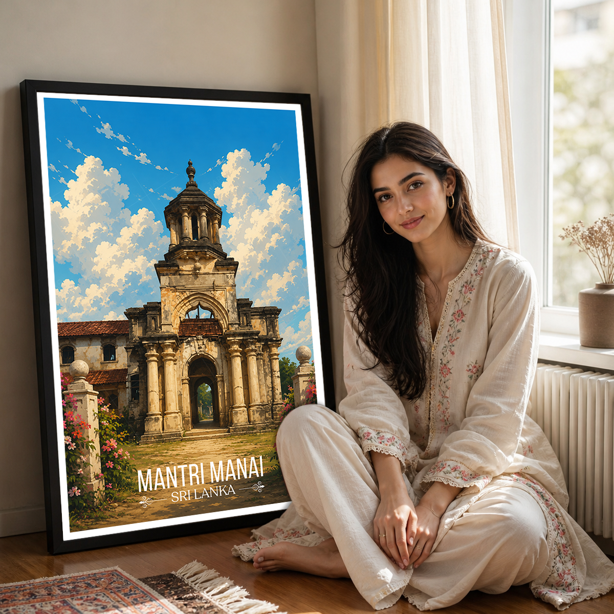 Mantri Manai - Sri Lanka - Travel Poster Print Modern Style Wall Art - Art Print - Travel Art Poster