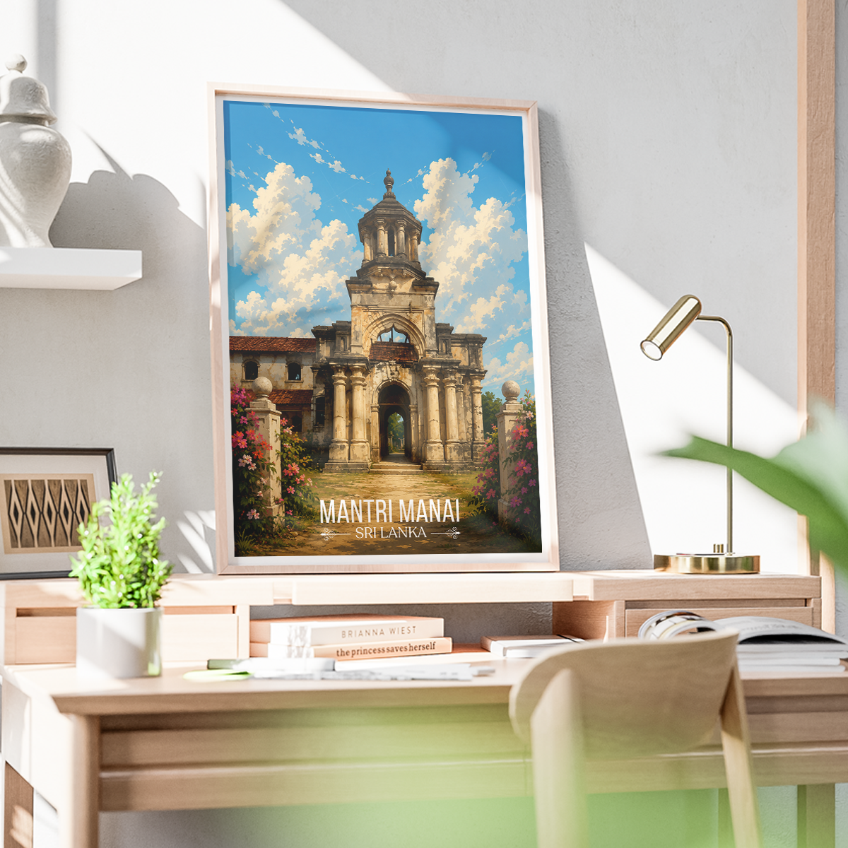 Mantri Manai - Sri Lanka - Travel Poster Print Modern Style Wall Art - Art Print - Travel Art Poster