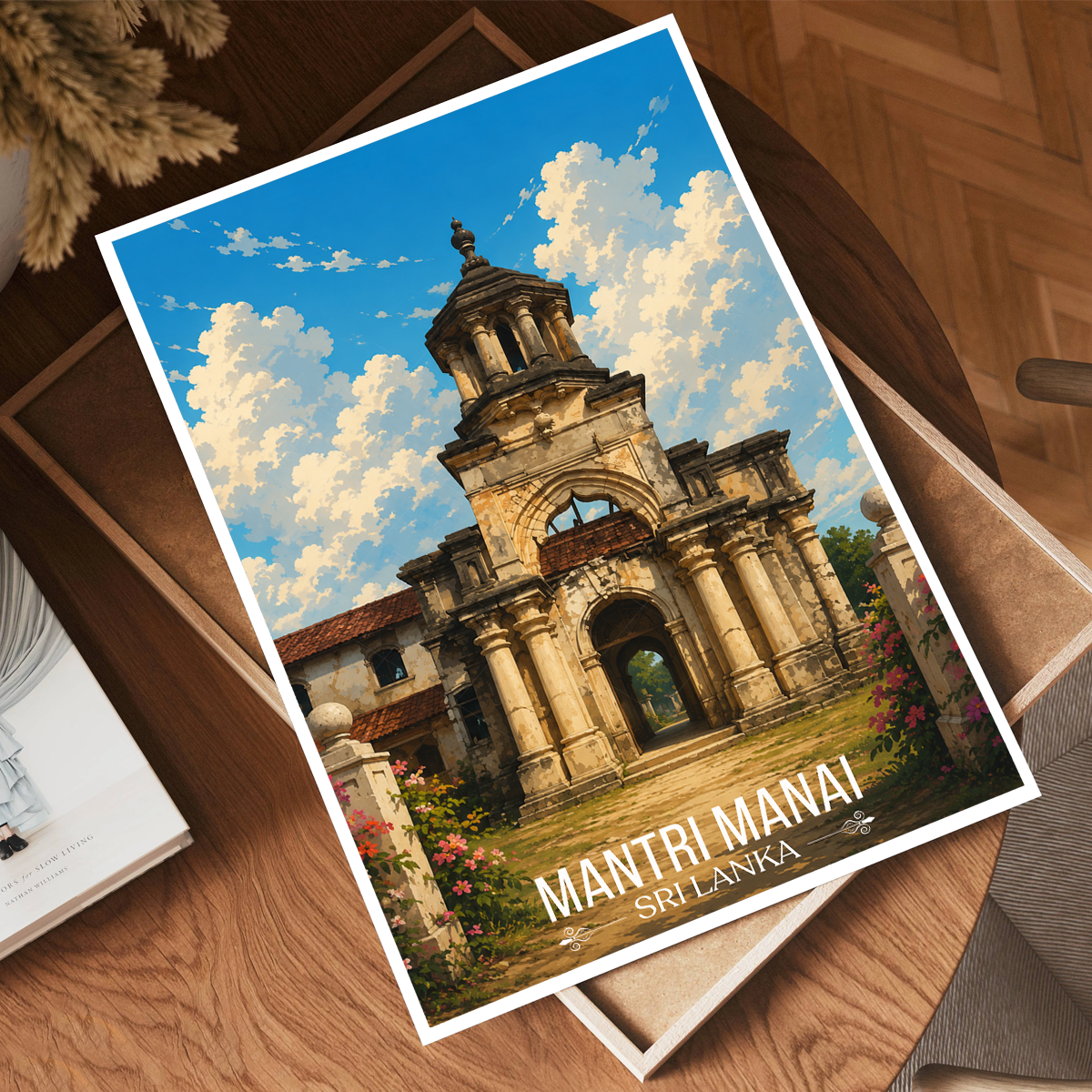 Mantri Manai - Sri Lanka - Travel Poster Print Modern Style Wall Art - Art Print - Travel Art Poster