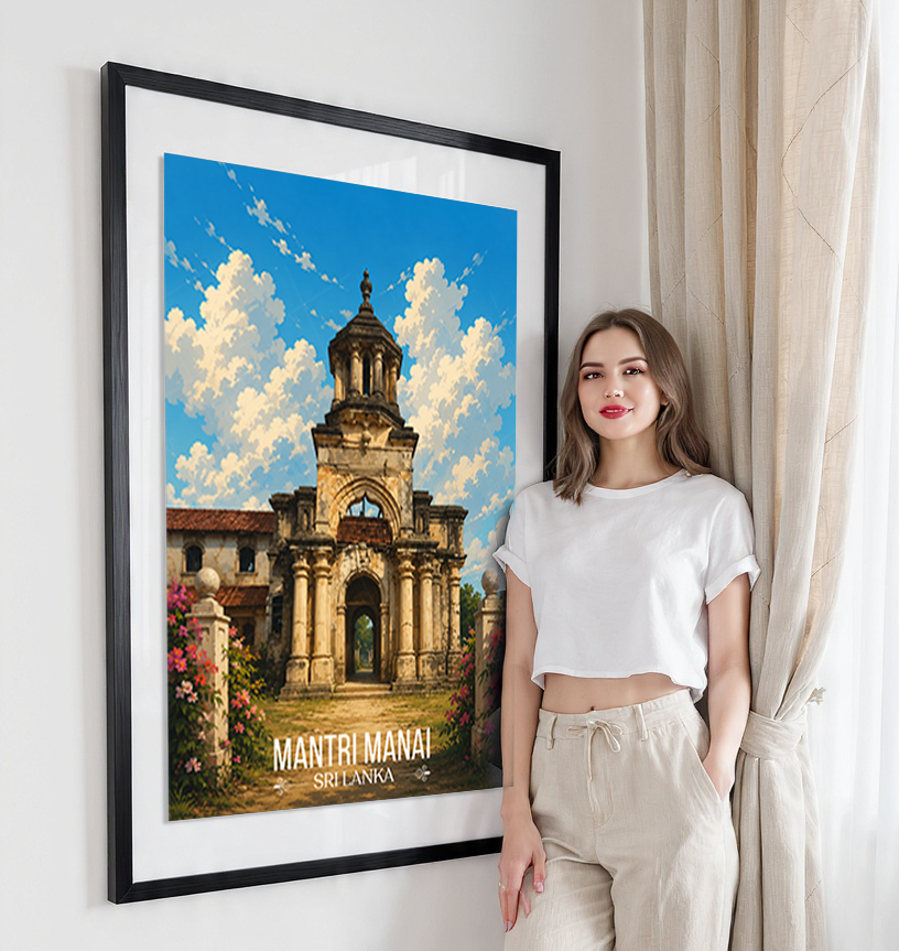Mantri Manai - Sri Lanka - Travel Poster Print Modern Style Wall Art - Art Print - Travel Art Poster