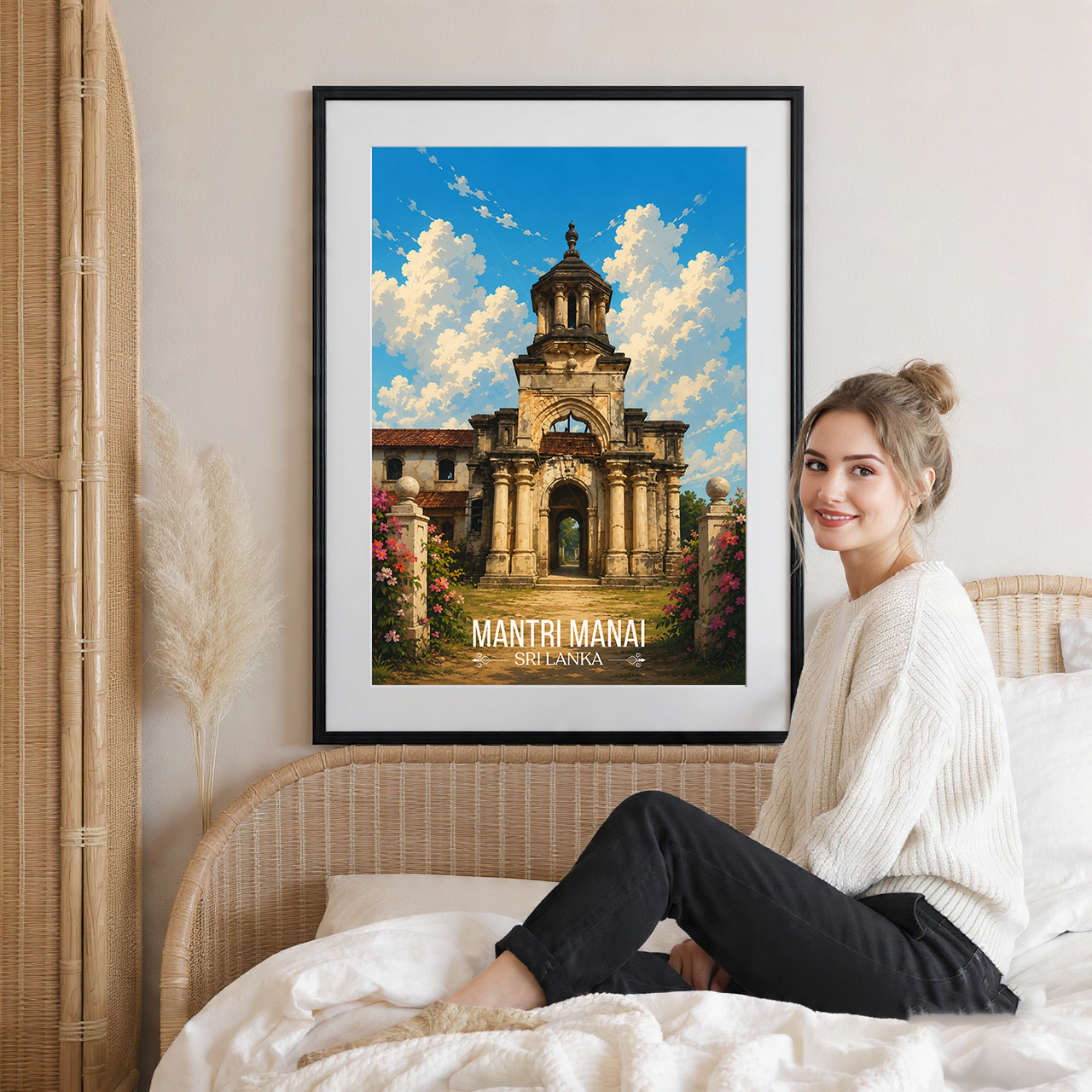 Mantri Manai - Sri Lanka - Travel Poster Print Modern Style Wall Art - Art Print - Travel Art Poster