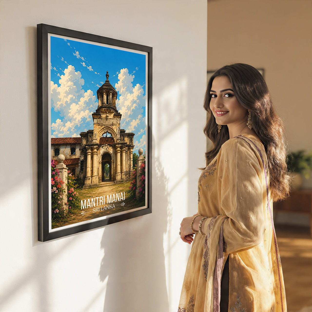 Mantri Manai - Sri Lanka - Travel Poster Print Modern Style Wall Art - Art Print - Travel Art Poster