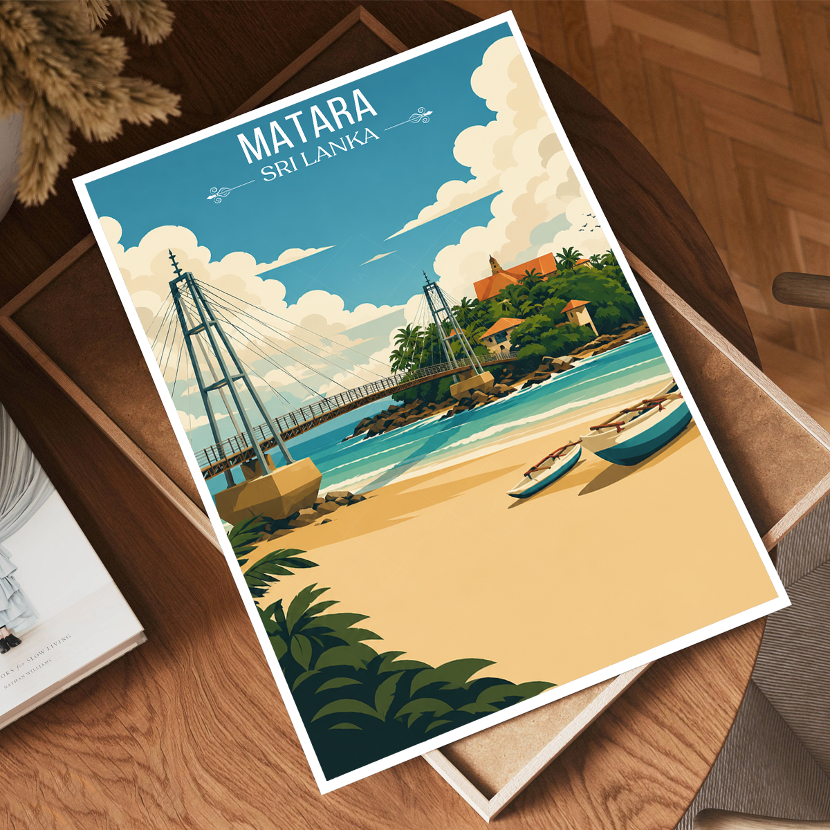 Matara - Sri Lanka - Travel Poster Print Modern Style Wall Art - Art Print - Travel Art Poster