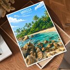 Mirissa - Sri Lanka - Travel Poster Print Modern Style Wall Art - Art Print - Travel Art Poster