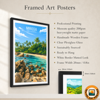 Mirissa - Sri Lanka - Travel Poster Print Modern Style Wall Art - Art Print - Travel Art Poster