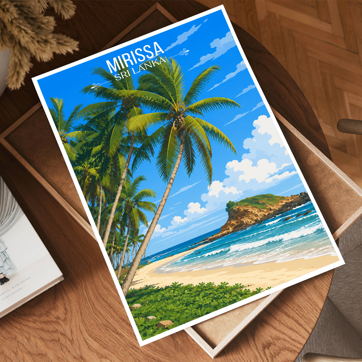 Mirissa - Sri Lanka - Travel Poster Print Modern Style Wall Art - Art Print - Travel Art Poster