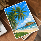 Mirissa - Sri Lanka - Travel Poster Print Modern Style Wall Art - Art Print - Travel Art Poster