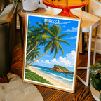 Mirissa - Sri Lanka - Travel Poster Print Modern Style Wall Art - Art Print - Travel Art Poster