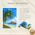 Mirissa - Sri Lanka - Travel Poster Print Modern Style Wall Art - Art Print - Travel Art Poster