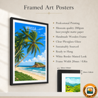 Mirissa - Sri Lanka - Travel Poster Print Modern Style Wall Art - Art Print - Travel Art Poster