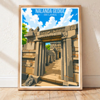 Nalanda Gedige - Sri Lanka - Travel Poster Print Modern Style Wall Art - Art Print - Travel Art Poster