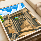 Nalanda Gedige - Sri Lanka - Travel Poster Print Modern Style Wall Art - Art Print - Travel Art Poster