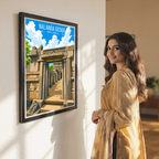 Nalanda Gedige - Sri Lanka - Travel Poster Print Modern Style Wall Art - Art Print - Travel Art Poster
