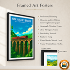 Nine Arches Bridge - Sri Lanka - Travel Poster Print Modern Style Wall Art - Art Print - Travel Art Poster
