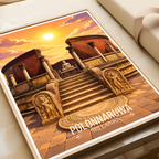Polonnaruwa - Sri Lanka - Travel Poster Print Modern Style Wall Art - Art Print - Travel Art Poster