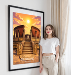 Polonnaruwa - Sri Lanka - Travel Poster Print Modern Style Wall Art - Art Print - Travel Art Poster
