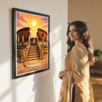 Polonnaruwa - Sri Lanka - Travel Poster Print Modern Style Wall Art - Art Print - Travel Art Poster