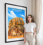 Sigiriya Fortress - Sri Lanka - Travel Poster Print Modern Style Wall Art - Art Print - Travel Art Poster