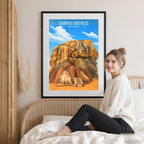 Sigiriya Fortress - Sri Lanka - Travel Poster Print Modern Style Wall Art - Art Print - Travel Art Poster