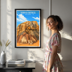 Sigiriya Fortress - Sri Lanka - Travel Poster Print Modern Style Wall Art - Art Print - Travel Art Poster