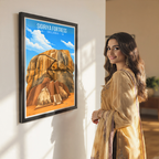 Sigiriya Fortress - Sri Lanka - Travel Poster Print Modern Style Wall Art - Art Print - Travel Art Poster