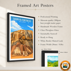 Sigiriya Fortress - Sri Lanka - Travel Poster Print Modern Style Wall Art - Art Print - Travel Art Poster