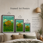Sigiriya Rock Fortress - Sri Lanka - Travel Poster Print Modern Style Wall Art - Art Print - Travel Art Poster