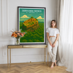 Sigiriya Rock Fortress - Sri Lanka - Travel Poster Print Modern Style Wall Art - Art Print - Travel Art Poster