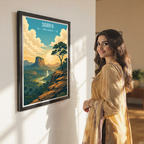 Sigiriya - Sri Lanka - Travel Poster Print Modern Style Wall Art - Art Print - Travel Art Poster