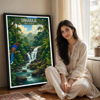 Sinharaja - Sri Lanka - Travel Poster Print Modern Style Wall Art - Art Print - Travel Art Poster