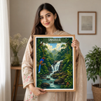 Sinharaja - Sri Lanka - Travel Poster Print Modern Style Wall Art - Art Print - Travel Art Poster