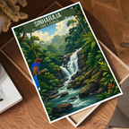 Sinharaja - Sri Lanka - Travel Poster Print Modern Style Wall Art - Art Print - Travel Art Poster