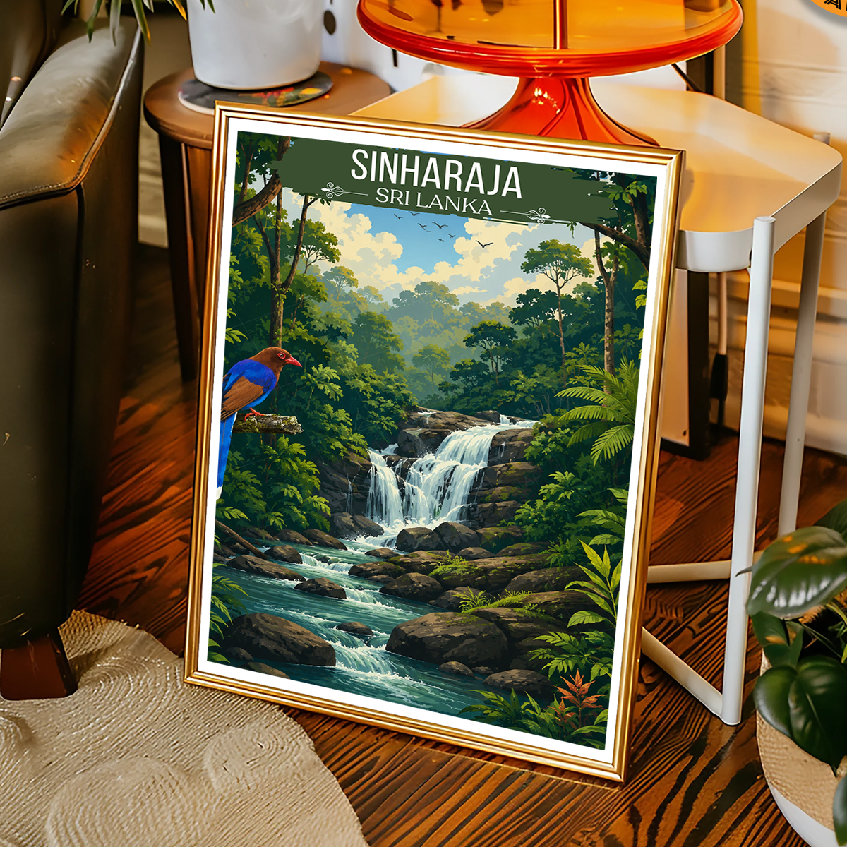 Sinharaja - Sri Lanka - Travel Poster Print Modern Style Wall Art - Art Print - Travel Art Poster
