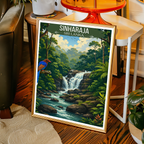 Sinharaja - Sri Lanka - Travel Poster Print Modern Style Wall Art - Art Print - Travel Art Poster