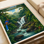 Sinharaja - Sri Lanka - Travel Poster Print Modern Style Wall Art - Art Print - Travel Art Poster